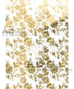 Hârtie de orez aurită - Gold Wallpaper - A4