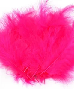 Pene decorative struț – 9-16 cm - roz neon