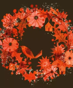 Șervețel - Autumn Wreath - 33x33 cm