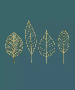 Șervețel - Pure Gold Leaves - 33x33 cm