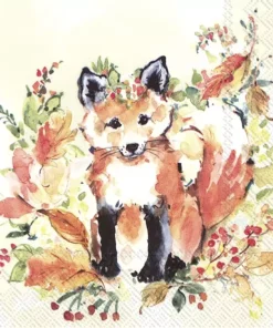 Șervețel - Sweet Fox - 25x25 cm