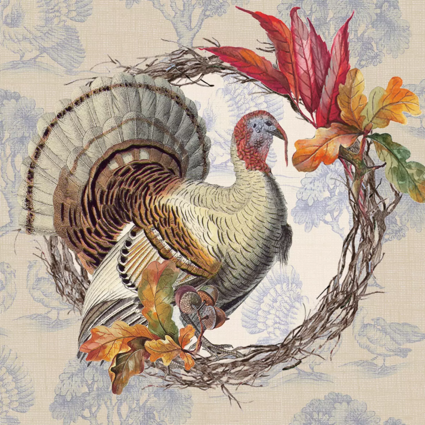 Șervețel - Thanksgiving Turkey - 25x25 cm 1 Șervețel - Thanksgiving Turkey - 25x25 cm