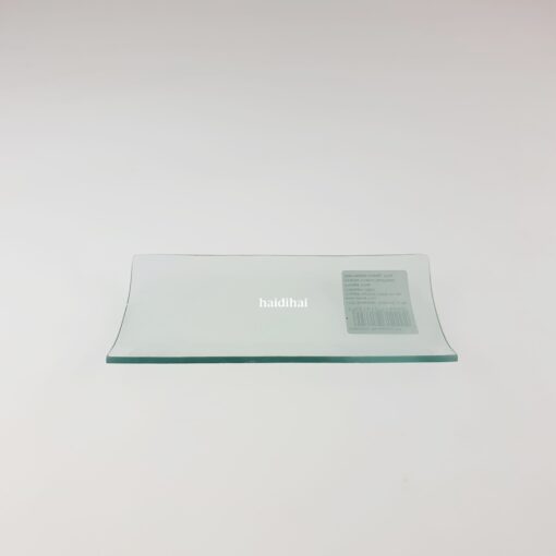 Farfurie sticlă dreptunghiulară – 18x9 cm 1