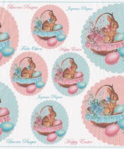 Hârtie de orez - Happy Easter - A4
