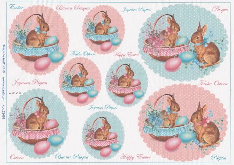 Hârtie de orez - Happy Easter - A4 1 Hârtie de orez - Happy Easter - A4