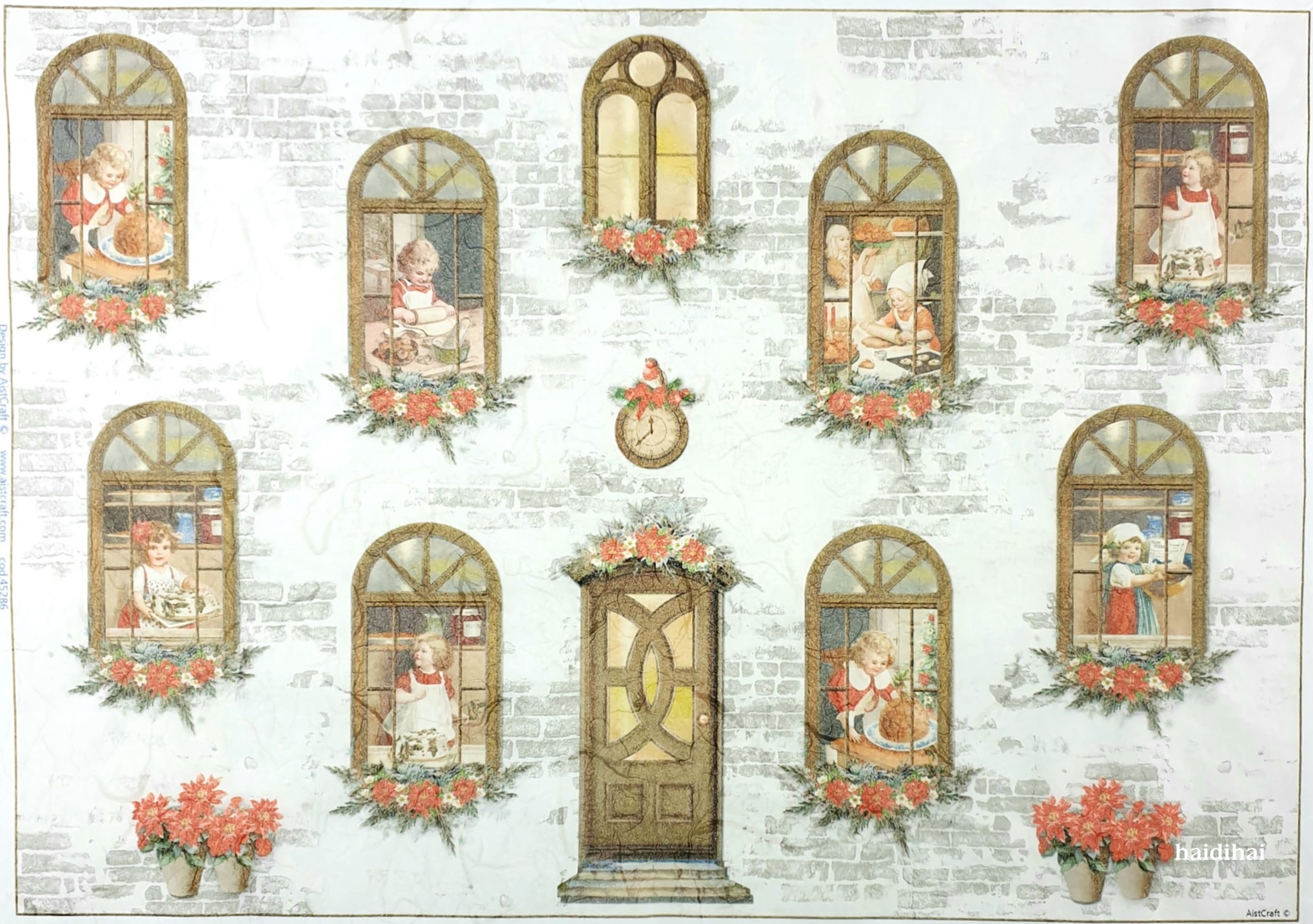 Hârtie de orez - Christmas Preparations - 32x45 cm 1 Hârtie de orez - Christmas Preparations - 32x45 cm