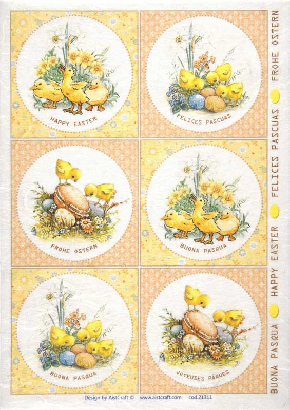 Hârtie de orez - Easter - A4 1 Hârtie de orez - Easter - A4