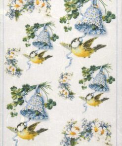 Hârtie de orez - Forget me not - A4