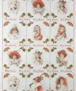 Hârtie de orez - Merry Christmas - 32x45 cm