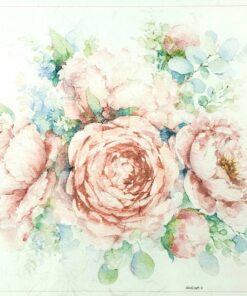 Hârtie de orez - Peonies - 32x45 cm