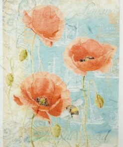 Hârtie de orez - Poppies - A4