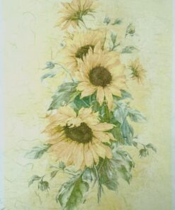 Hârtie de orez - Sunflowers - 32x45 cm