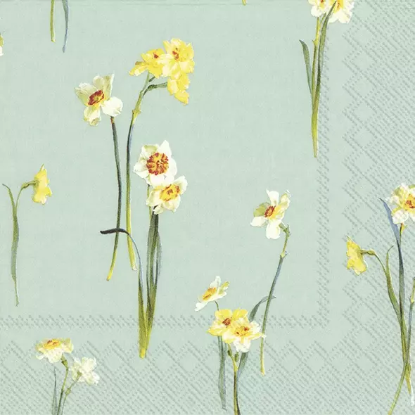 Șervețel - Elegant Narcissus - 33x33 cm 1 Șervețel - Elegant Narcissus - 33x33 cm