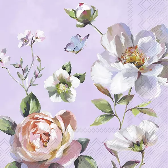 Șervețel - Jonna lilac - 25x25 cm 1 Șervețel - Jonna lilac - 25x25 cm