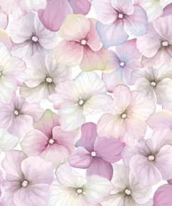 Șervețel - Pink Hydrangea Pattern - 33x33 cm
