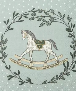 Șervețel - Rocking Horse - 33x33 cm