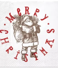 Șervețel - Santas Stamp - 33x33 cm