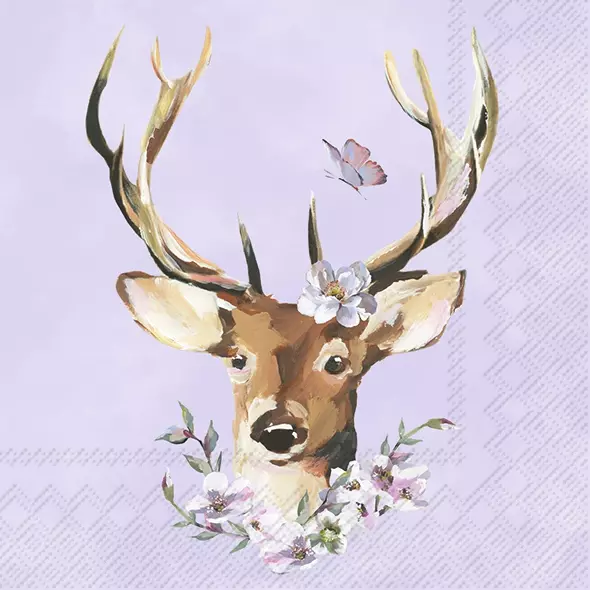 Șervețel – Janne lilac – 33×33 cm 1 Șervețel – Janne lilac – 33×33 cm