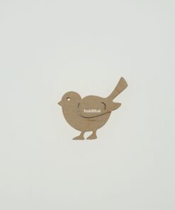 Decorațiune lemn - Bird - 3,8x3,5 cm