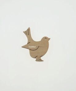 Decorațiune lemn - Bird - 4,5x4 cm