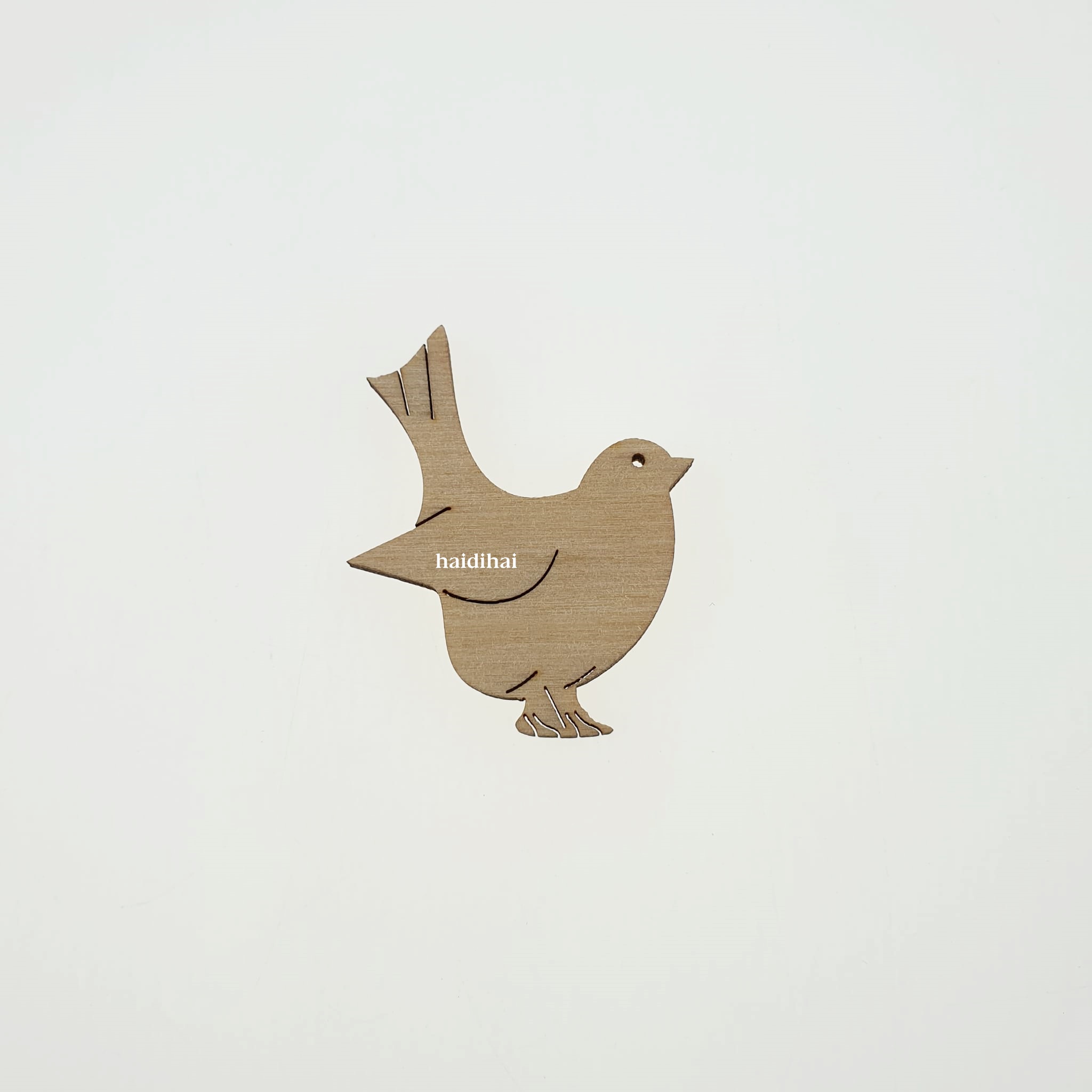 Decorațiune lemn - Bird - 4,5x4 cm 1 Decorațiune lemn - Bird - 4,5x4 cm