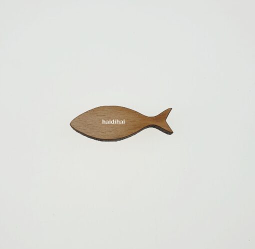 Decorațiune lemn - Pește - 3,5x1,2 cm 1