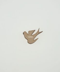 Decorațiune lemn - Rândunică - 3,3x2,5 cm