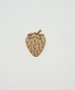 Decorațiune lemn - Strawberry - 3,5x2,5 cm