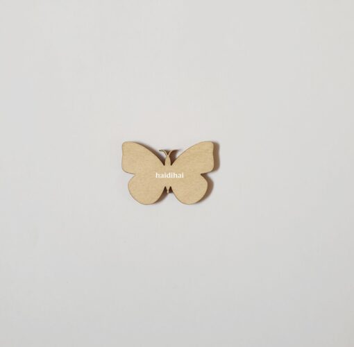 Decorațiune lemn - fluture - 3,5x2,3 cm 1