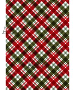 Hârtie de orez - Tartan - A4