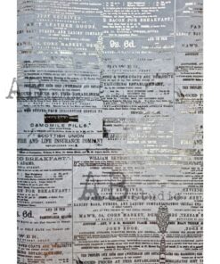 Hârtie de orez aurită – Gold Newspaper – A4