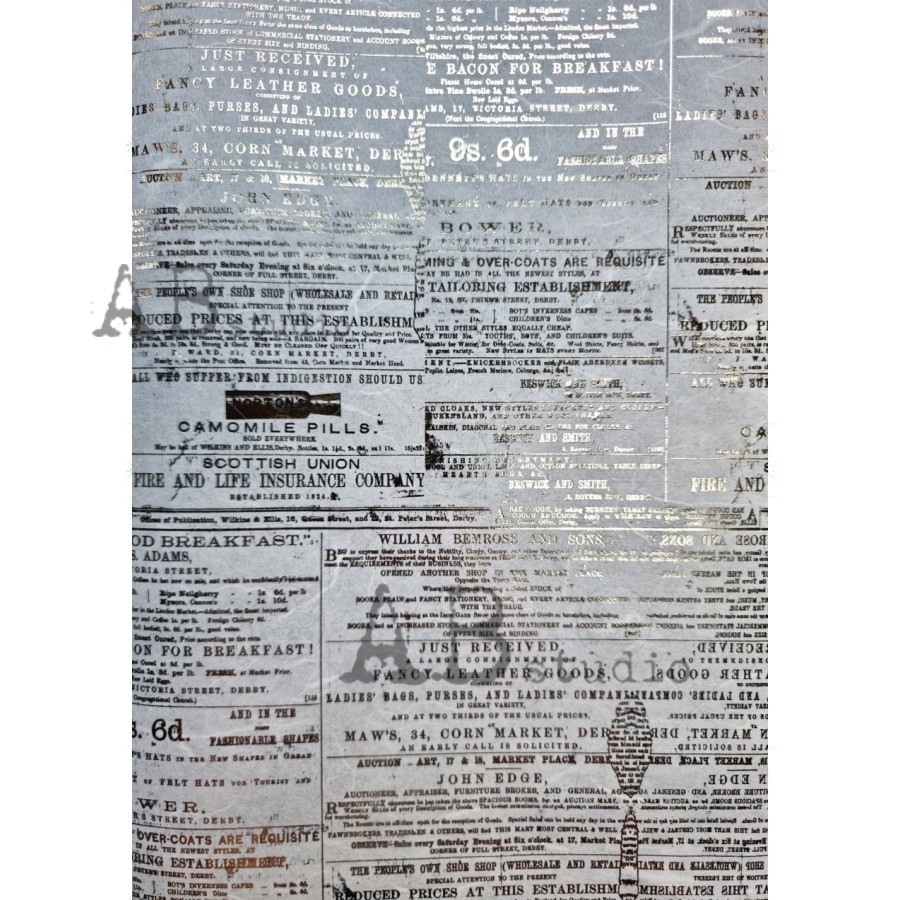 Hârtie de orez aurită – Gold Newspaper – A4 1 Hârtie de orez aurită – Gold Newspaper – A4