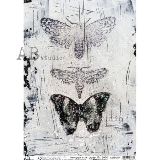Hârtie de orez – Butterfly - A3 1