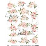 Hârtie de orez – Rose Bouquets - A3