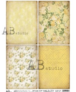 Hârtie de orez – Yellow Wallpapers - A3