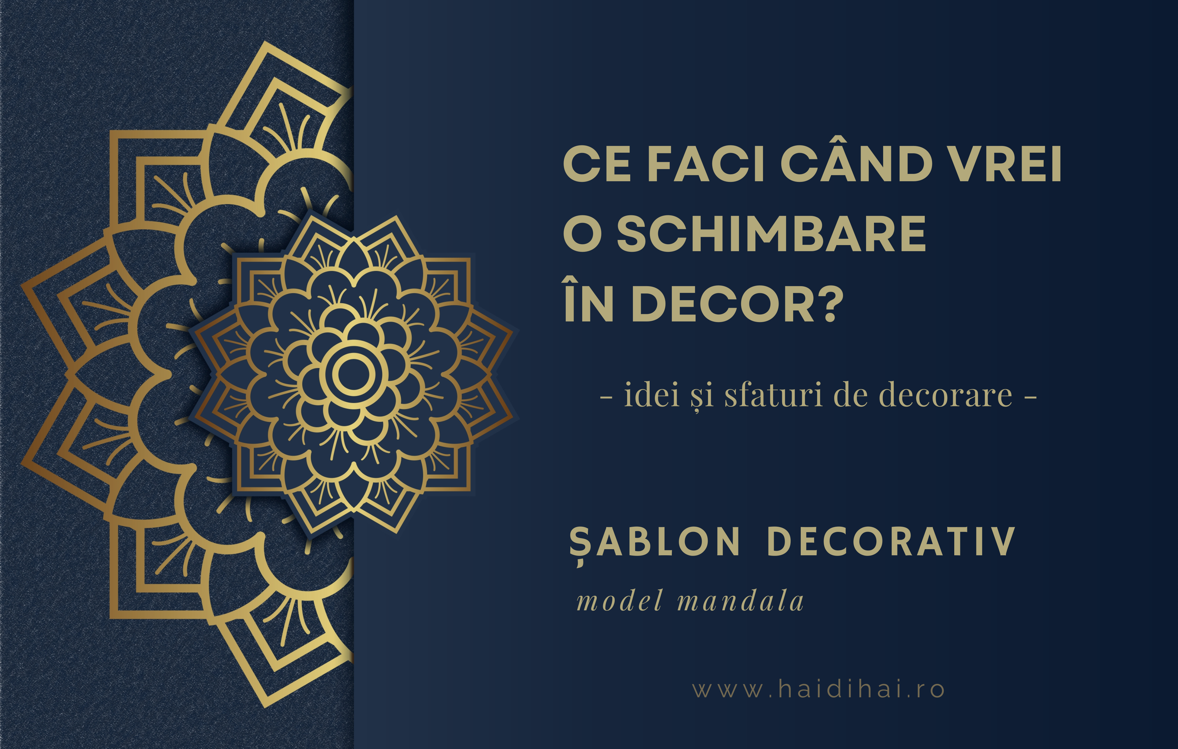 Șablon decorativ pentru pereți - model mandala 20