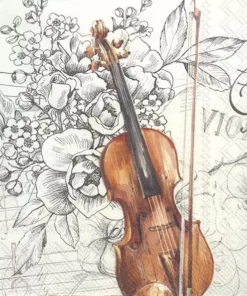 Șervețel - Bella Musica - 33x33 cm