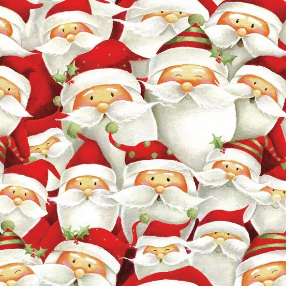 Șervețel - Funny Santa - 33x33 cm 1 Șervețel - Funny Santa - 33x33 cm