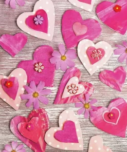 Șervețel - Hearts All Over - 33x33 cm