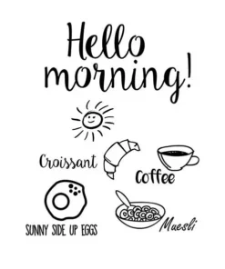 Șervețel - Hello Morning - 33x33 cm