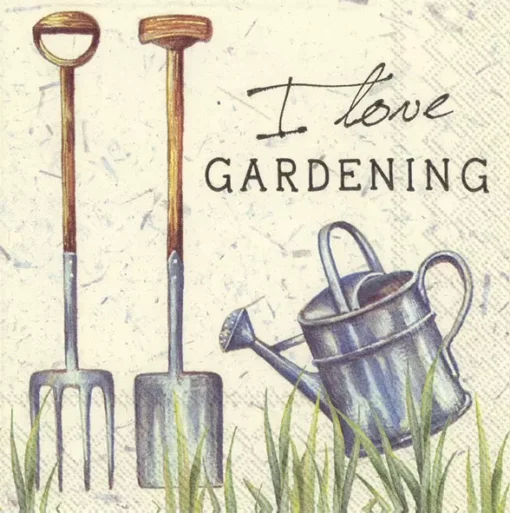 Șervețel - I love gardening - 25x25 cm 1