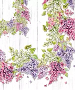 Șervețel - Lila Floreciente - 33x33 cm
