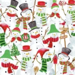 Șervețel - Snowman Party - 33x33 cm