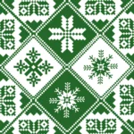 Șervețel - Traditions green - 33x33 cm