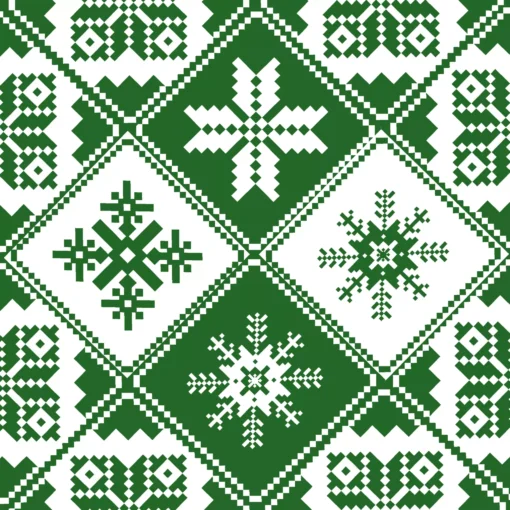Șervețel - Traditions green - 33x33 cm 1