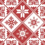 Șervețel - Traditions red - 33x33 cm