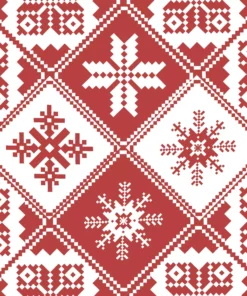 Șervețel - Traditions red - 33x33 cm