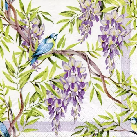 Șervețel - Wisteria lilac - 33x33 cm 1 Șervețel - Wisteria lilac - 33x33 cm