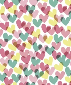 Șervețel – Colourful Hearts - 33x33 cm