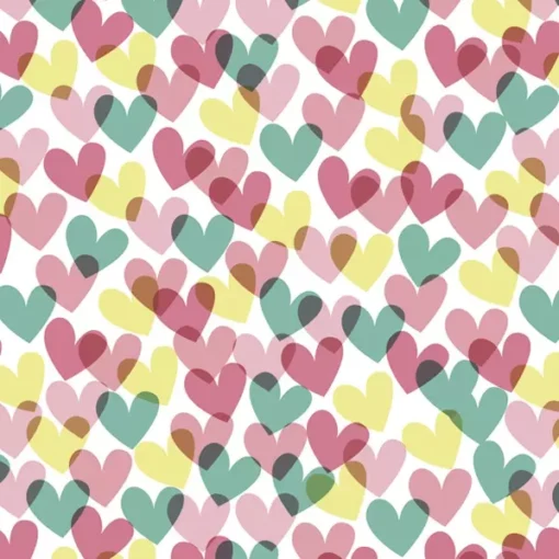 Șervețel – Colourful Hearts - 33x33 cm 1